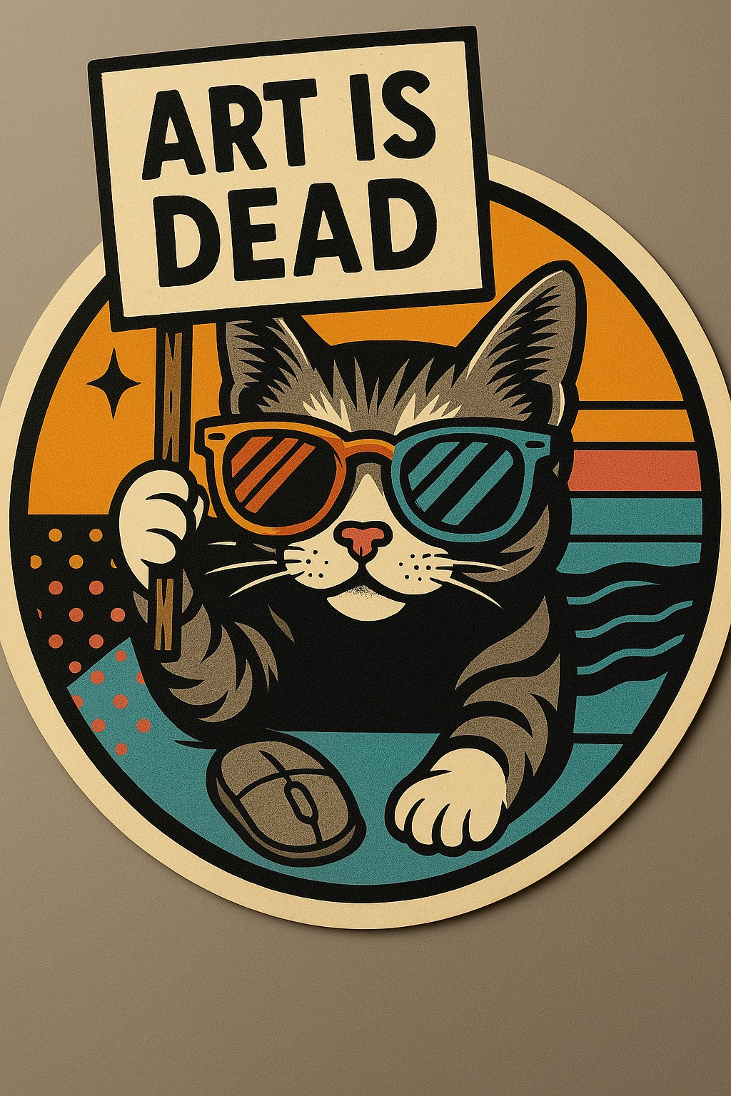 Art Is Dead Sticker